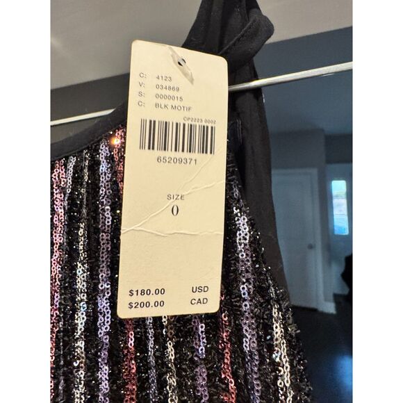 NWT Anthropologie Maeve Disco Halter Jumpsuit Sz 0 | Sequin Party NYE - Picture 8 of 8